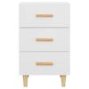 vidaXL Bedside Cabinet White 40x40x66 cm Engineered Wood