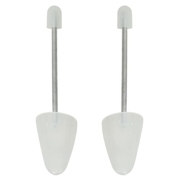 vidaXL Shoe Trees 5 Pairs White EU 35-38 Plastic