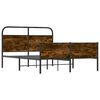 vidaXL Bed Frame without Mattress 135x190 cm Sonoma Oak Engineered Wood