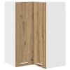 vidaXL Hanging Cabinet Artisan Oak and White 57 x 57 x 80 cm