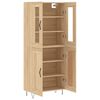 vidaXL Highboard Sonoma Oak 69.5x34x180 cm Engineered Wood