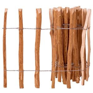 vidaXL Picket Fence Hazel Wood 60x500 cm