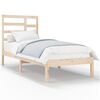 vidaXL Bed Frame without Mattress Solid Wood 90x200 cm