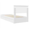 vidaXL Storage Bed with Headboard White 75 x 190 cm Engineered Wood