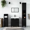 vidaXL Bathroom Cabinet Black 65x33x60 cm Engineered Wood
