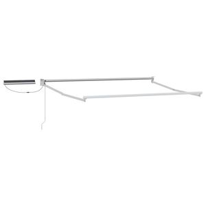 vidaXL Electric Retractable Awning Frame White 2.5 x 2 m Aluminium