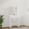 vidaXL Dressing Table with LED High Gloss White 60x40x140 cm