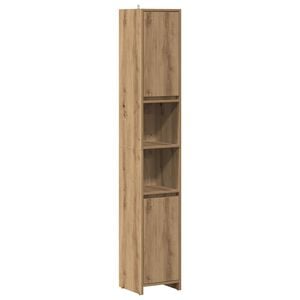 vidaXL Bathroom Cabinet Artisan Oak 30x30x183,5 cm Engineered Wood