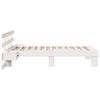 vidaXL Bed Frame with Headboard White 80 x 200 cm Solid Pine Wood