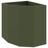 vidaXL Corner Planter Olive green 45 x 45 x 50 cm Steel