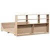 vidaXL Bookcase Bed without Mattress 200x200 cm Solid Wood