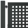 vidaXL Garden Gate Anthracite 100x75 cm Steel