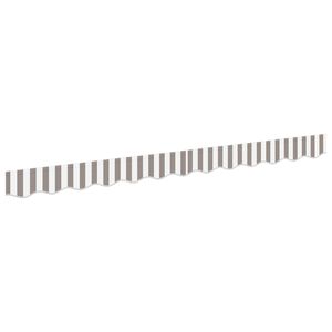 vidaXL Awning Valance Replacement for 2.5 m Light Grey&White Stripe