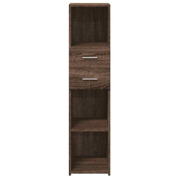 vidaXL Highboard Brown Oak 30x42.5x124 cm Engineered Wood