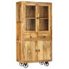 vidaXL Highboard Solid Mango Wood 95x45x185 cm