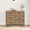 vidaXL Chest of Drawers 2 pcs Artisan Oak 91 x 35.5 x 74.5 cm