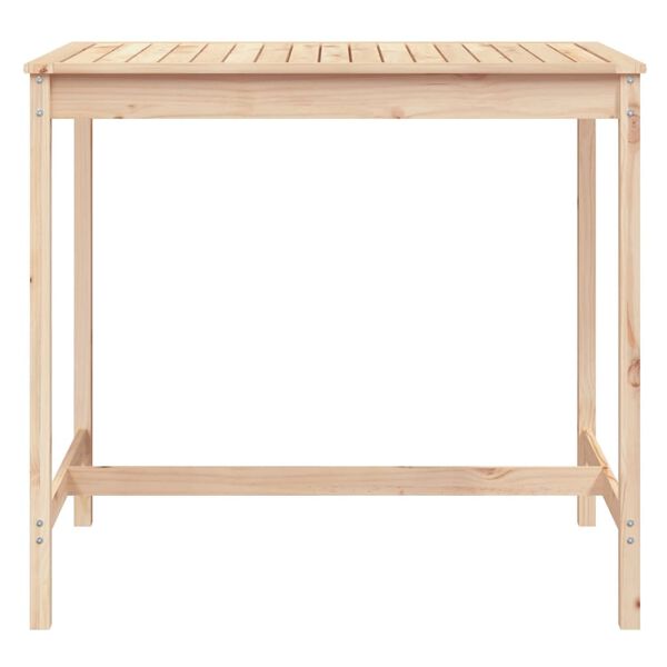 vidaXL Garden Table 121x82.5x110 cm Solid Wood Pine
