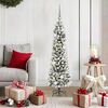 vidaXL Artificial Christmas Tree with 150 LEDs with Stand White 150 cm