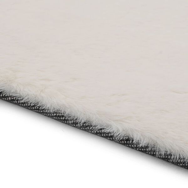 vidaXL Rug 140x200 cm Faux Rabbit Pelt Cream