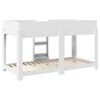 vidaXL Bunk Bed for Kids White 100 x 190 cm Engineered Wood