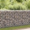 vidaXL Gabion Wall with Covers Galvanised Steel 50x20x100 cm