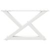 vidaXL Coffee Table Legs 2 pcs White 60x(30-31.3) cm Steel