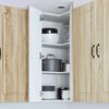 vidaXL Kitchen Cabinet with Storage Kalmar Sonoma Oak 57 x 57 x 100 cm