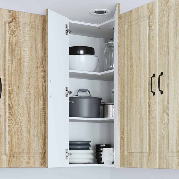vidaXL Kitchen Cabinet with Storage Kalmar Sonoma Oak 57 x 57 x 100 cm
