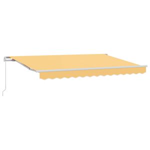 vidaXL Retractable Awning Sand 450 x 350 cm Polyester and Aluminium