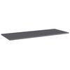 vidaXL Bookshelf Boards 4 pcs High Gloss Grey 100x40x1.5 cm Engineered Wood