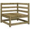 vidaXL Garden Sofa 2-Seater Impregnated Wood Pine