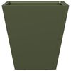 vidaXL Garden Planter Olive Green 30x30x30 cm Steel