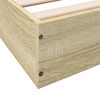 vidaXL Bed Frame without Mattress Sonoma Oak 150x200 cm Engineered Wood