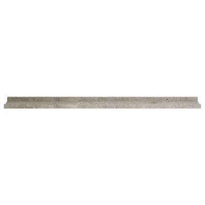 vidaXL Wall Shelves 2 pcs Concrete Grey 100x9x3 cm