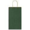 vidaXL Paper Bags 50 pcs with Handles Green 21x11x36 cm