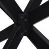 vidaXL Coffee Table Leg Spider Shape Black 98x58x(42-43) cm Steel