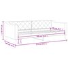 vidaXL Day Bed without Mattress Dark Grey 90x190 cm Single Fabric
