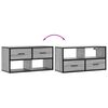 vidaXL TV Cabinet Grey Sonoma 80x31x39.5 cm Engineered Wood and Metal