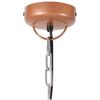 vidaXL Industrial Hanging Lamp Copper Iron & Solid Wood 45 cm E27