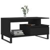 vidaXL Coffee Table Black 90x49x45 cm Engineered Wood