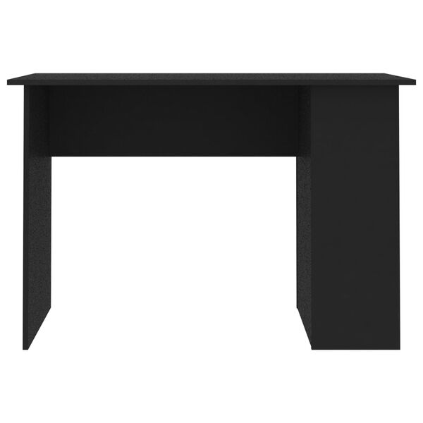 vidaXL Desk Black 110x60x73 cm Engineered Wood