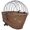 vidaXL Bike Rear Basket with Cover 55x31x36 cm Natural Willow