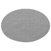 vidaXL Artificial Grass with Studs Dia.130 cm Grey Round