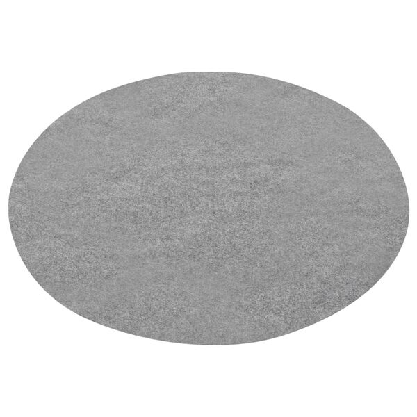 vidaXL Artificial Grass with Studs Dia.130 cm Grey Round