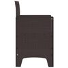 vidaXL Garden Chair 4 pcs Brown 53 x 49 x 85 cm PP