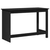 vidaXL Desk Black 112 x 50 x 75 cm Solid Pine Wood