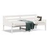vidaXL Day Bed without Mattress White 90x190 cm Solid Wood Pine