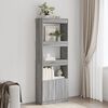 vidaXL Highboard&nbsp;Grey Sonoma 63x33x180 cm Engineered Wood