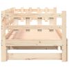 vidaXL Pull-out Day Bed without Mattress 2x(80x200) cm Solid Wood