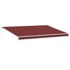 vidaXL Manual Retractable Awning Burgundy 500x350 cm